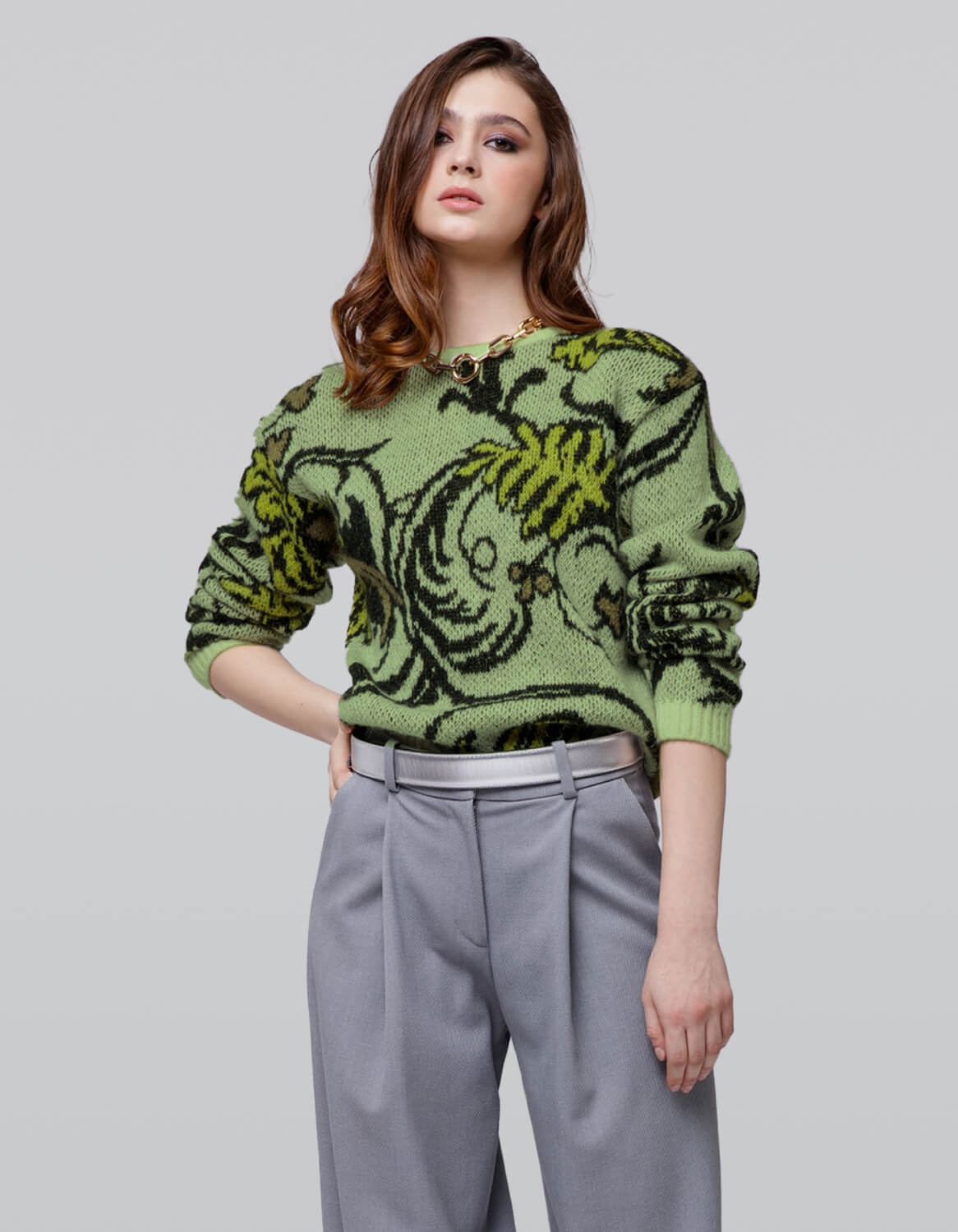 Modern Art Knit Top